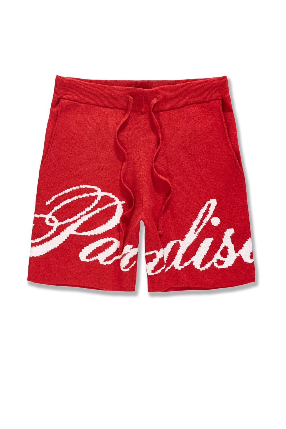 JORDAN CRAIG "PARADISE" KNIT SHORTS RED