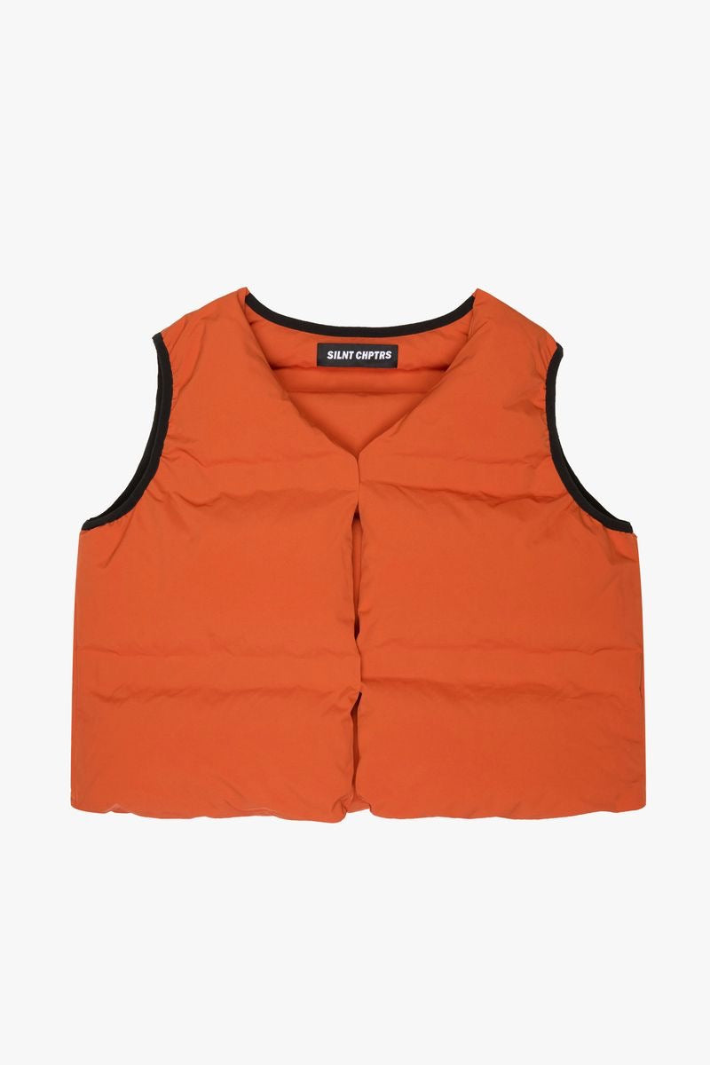 Silnt Chptrs "Trophies" Puffer Vest Orange