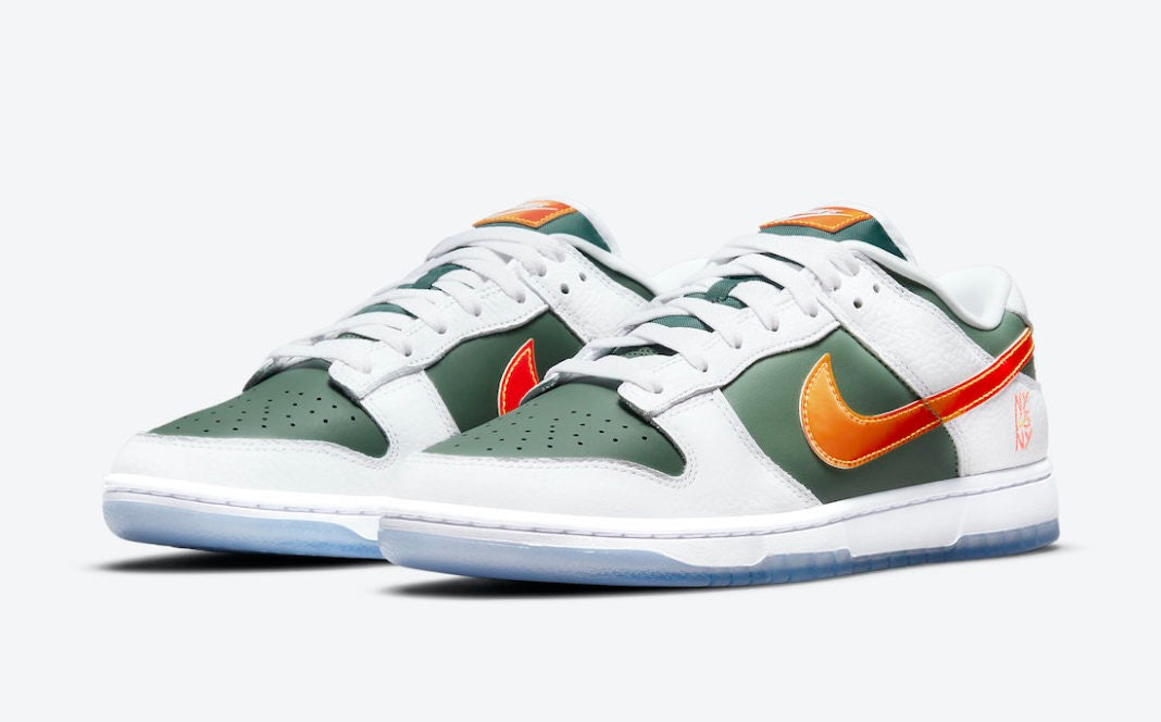 NIKE DUNK LOW SE DUTCH GREEN/MULTI-COLOR-WHITE SIZE 10.5