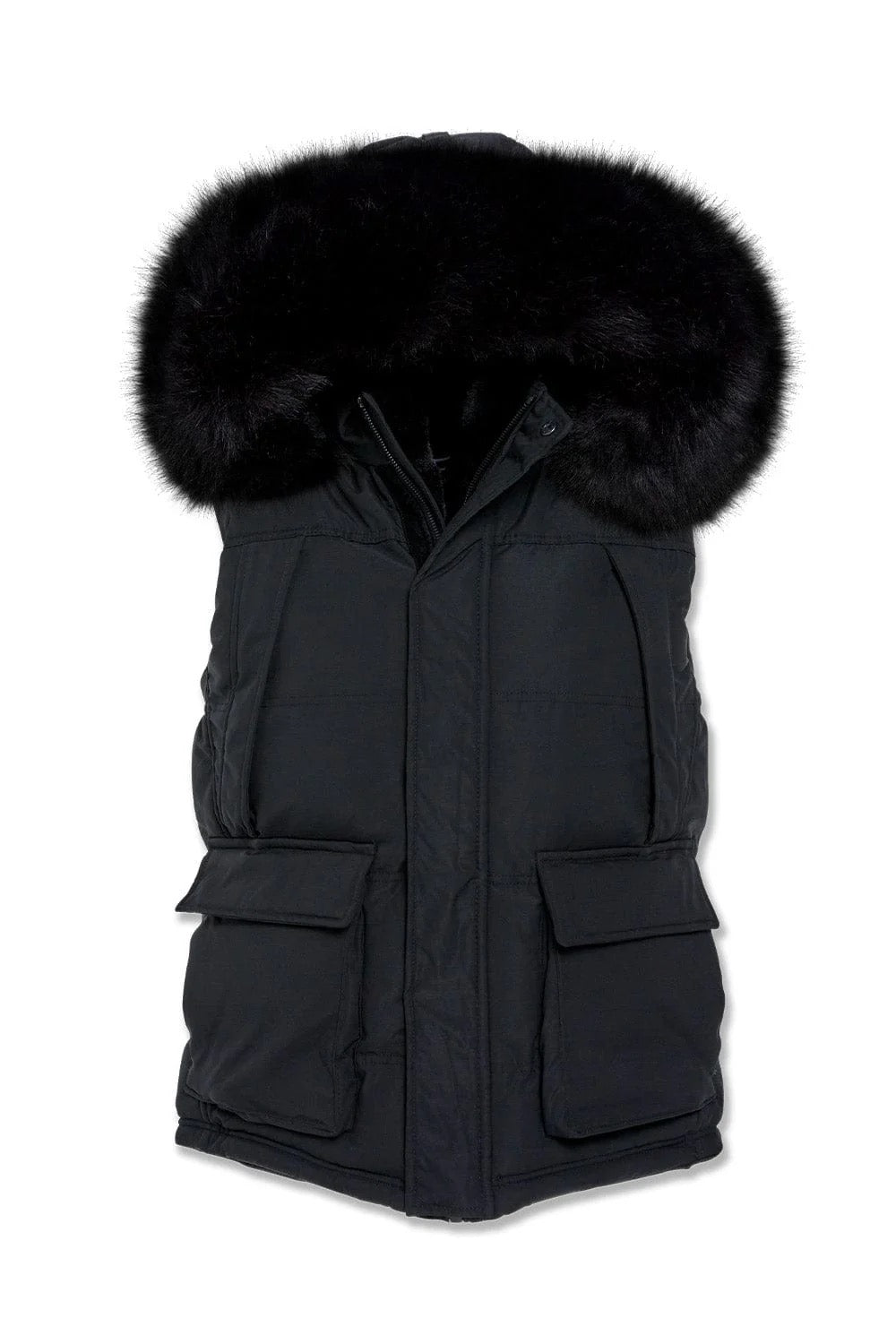 JORDAN CRAIG "YUKON FUR" VEST BLACK