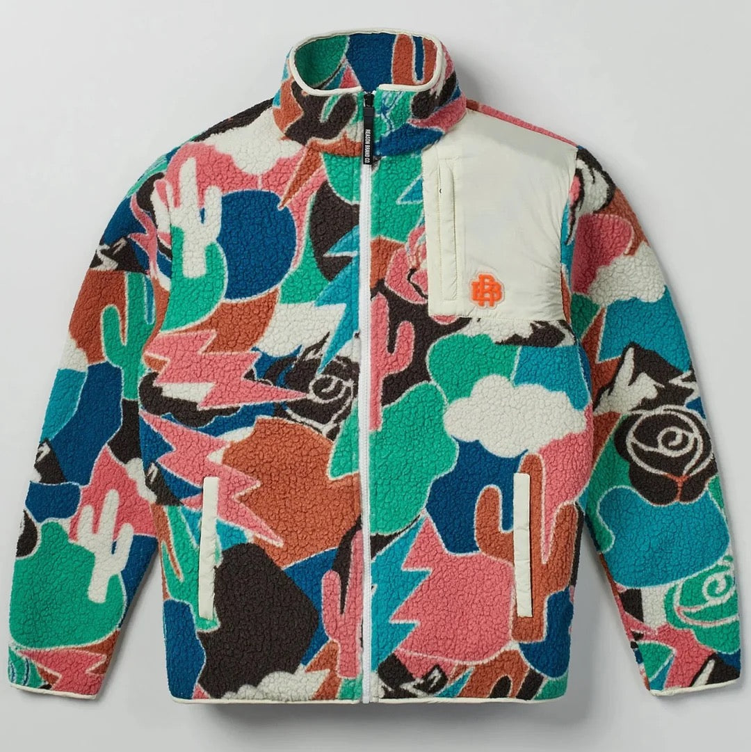 REASON "SHERPA WESTERN" FLEECE JACKET MULTI