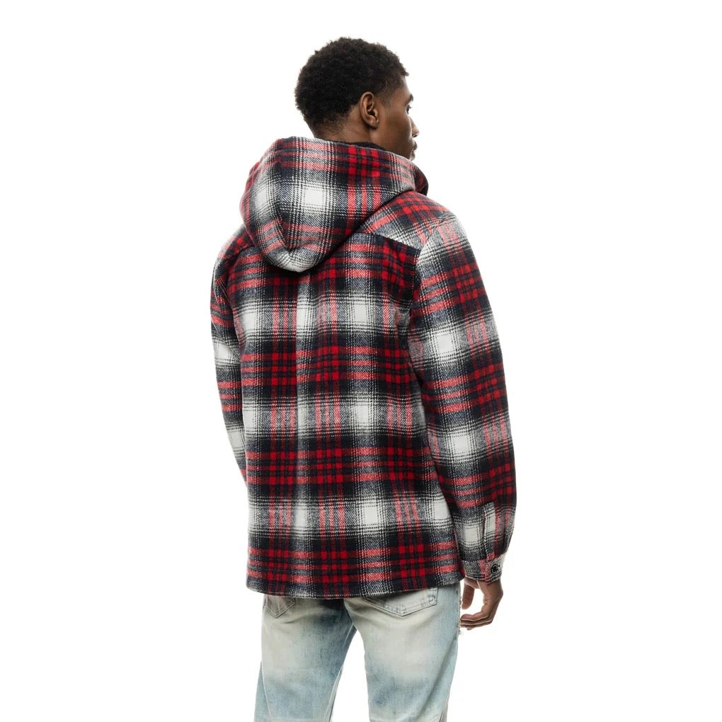 SMOKE RISE "FLANNEL SHACKET" JACKET RED