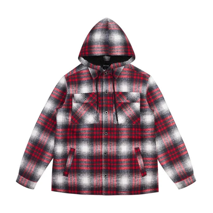 SMOKE RISE "FLANNEL SHACKET" JACKET RED