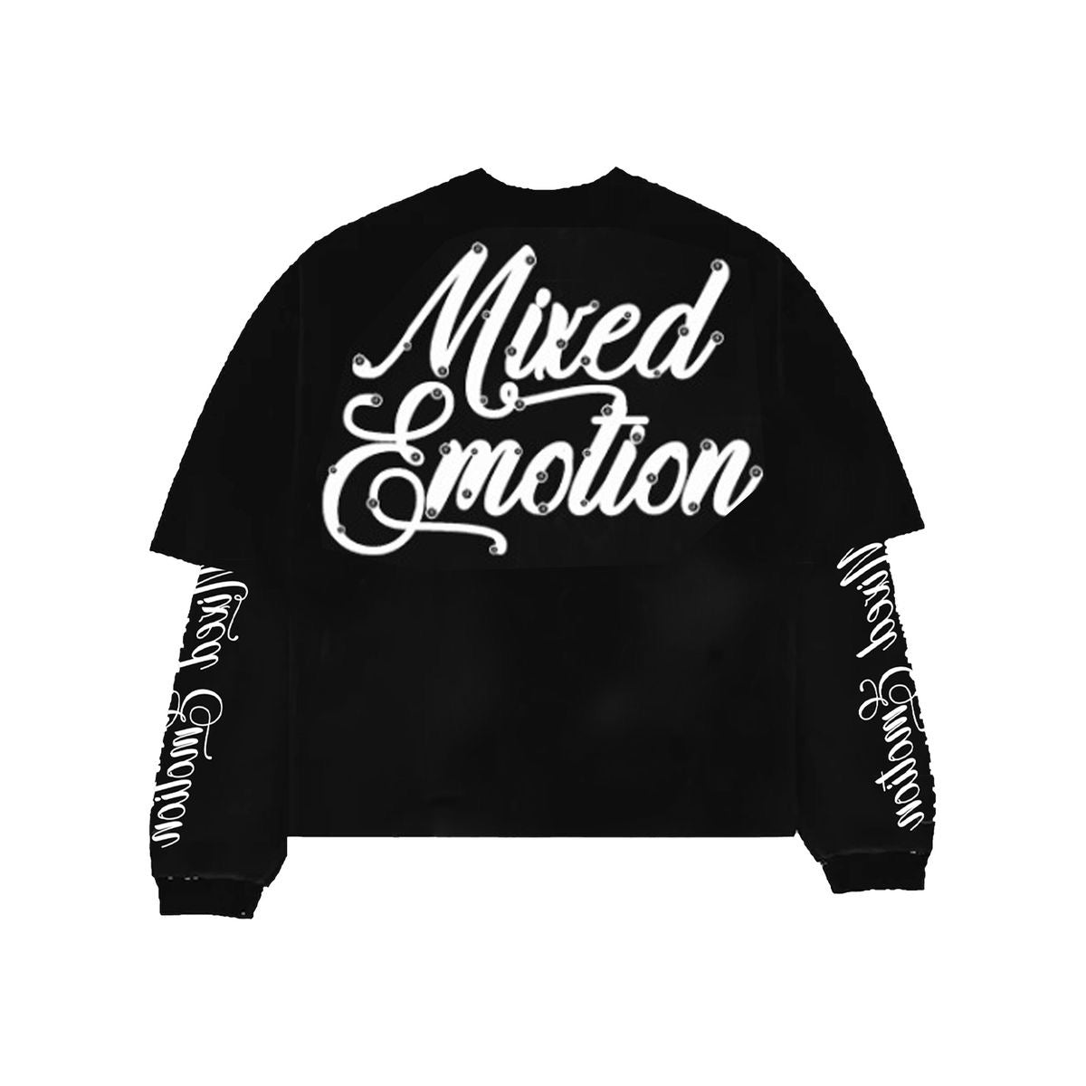 Mixed Emotion "Blur" Long Sleeve Tee Black