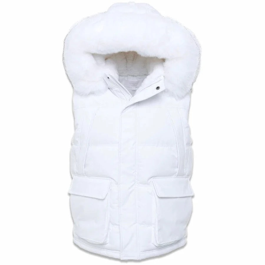 JORDAN CRAIG "YUKON FUR" VEST WHITE