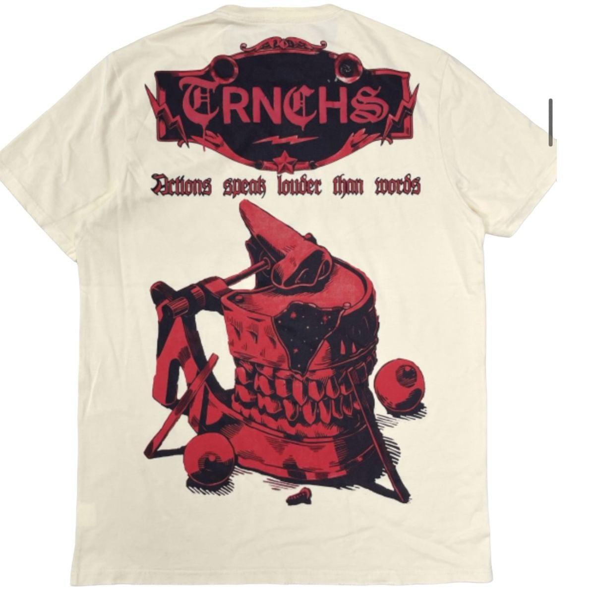 TRNCHS "TEETH" TEE VINTAGE CREAM