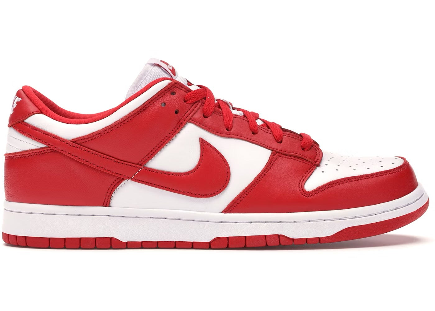 NIKE DUNK LOW SP WHITE/UNIVERSITY RED SIZE 9