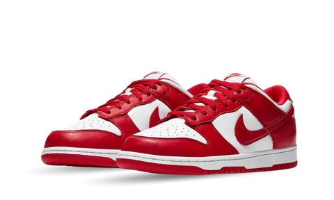 NIKE DUNK LOW SP WHITE/UNIVERSITY RED SIZE 9