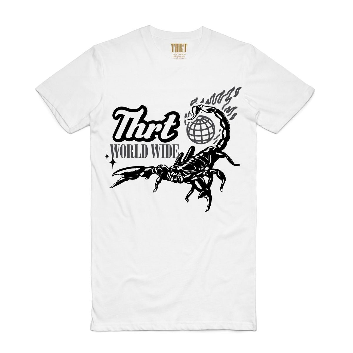 THRT DENIM "AMIR" TEE WHITE