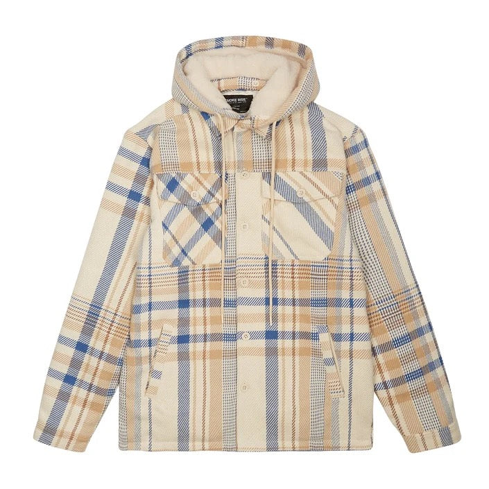 SMOKE RISE "PLAID FLANNEL" JACKET BISCOTTI