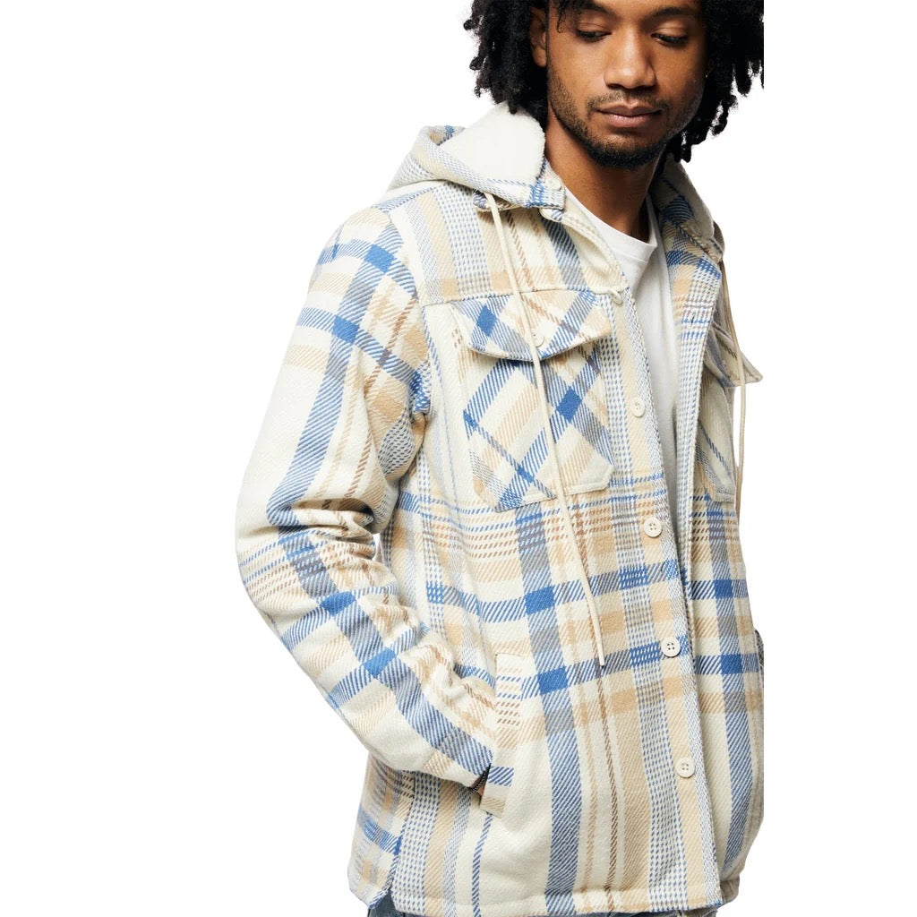 SMOKE RISE "PLAID FLANNEL" JACKET BISCOTTI