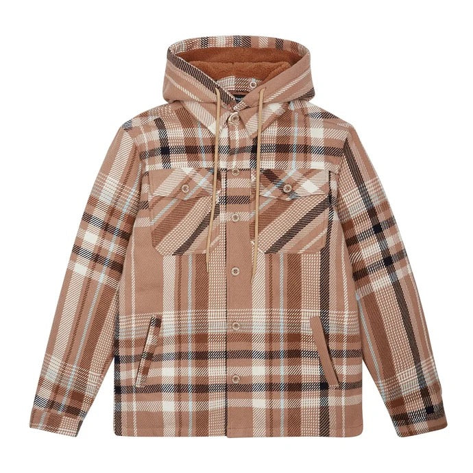 SMOKE RISE "PLAID FLANNEL" JACKET TOFFEE