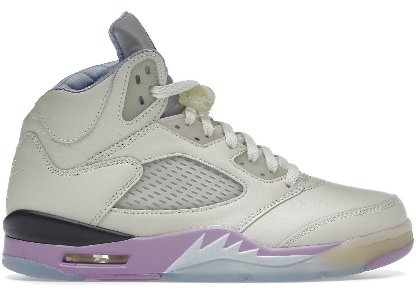 AIR JORDAN 5 RETRO SP SAIL/WASHED YELLOW-VIOLET STAR SIZE 10.5