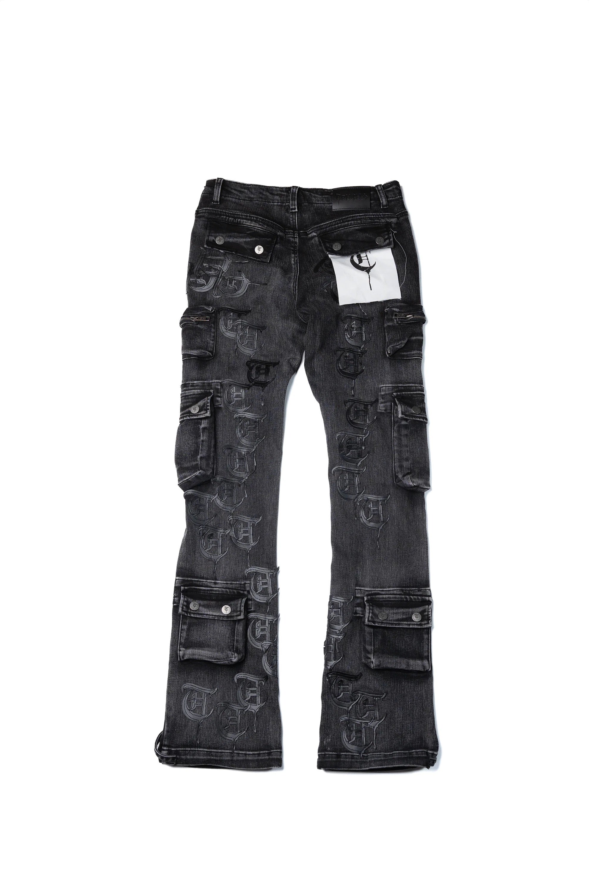 Trnchs "Repetition" Stacked Jeans Grey