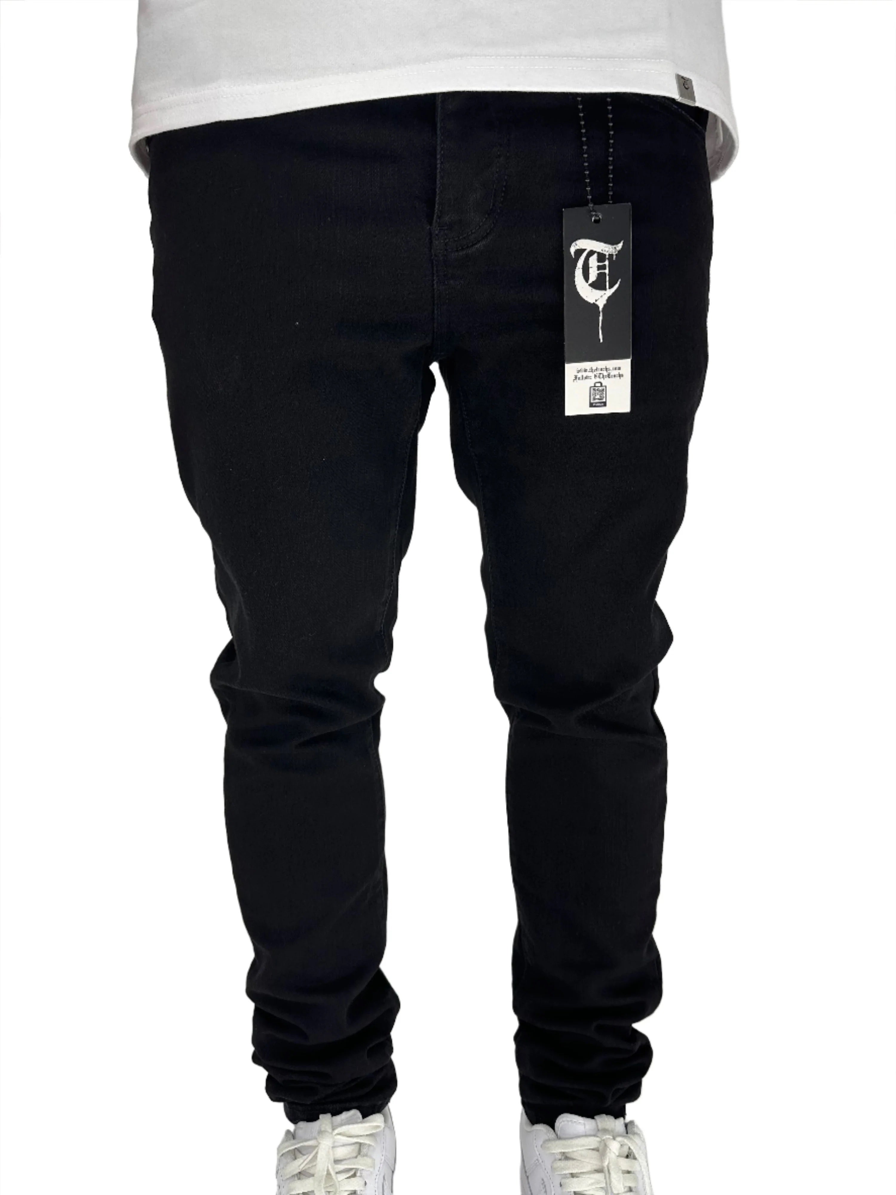 TRNCHS "FLAMINGO" SKINNY JEANS BLACK