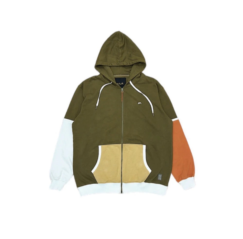 A.Tiziano "Rusty" Zip Up Hoodie Olive