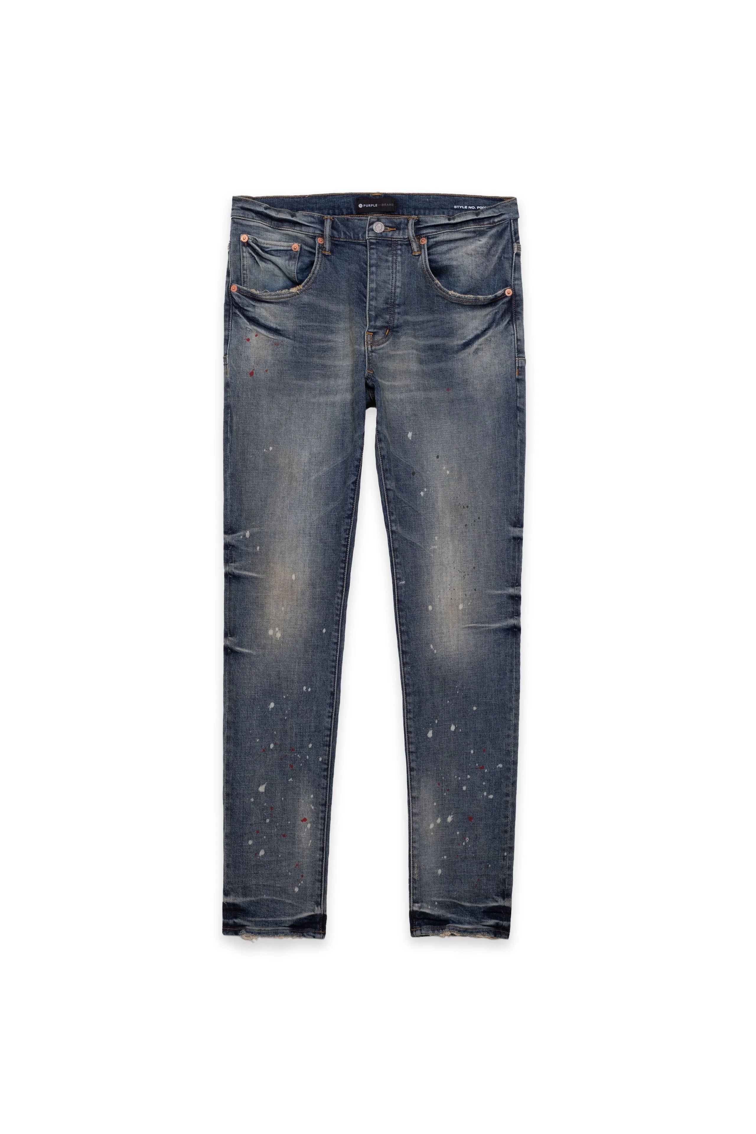 Purple "Vintage Spotted INDIGO" Slim Fit Jeans