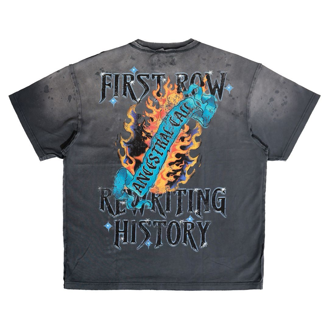 First Row "Spirit Walker" Tee Grey Wash