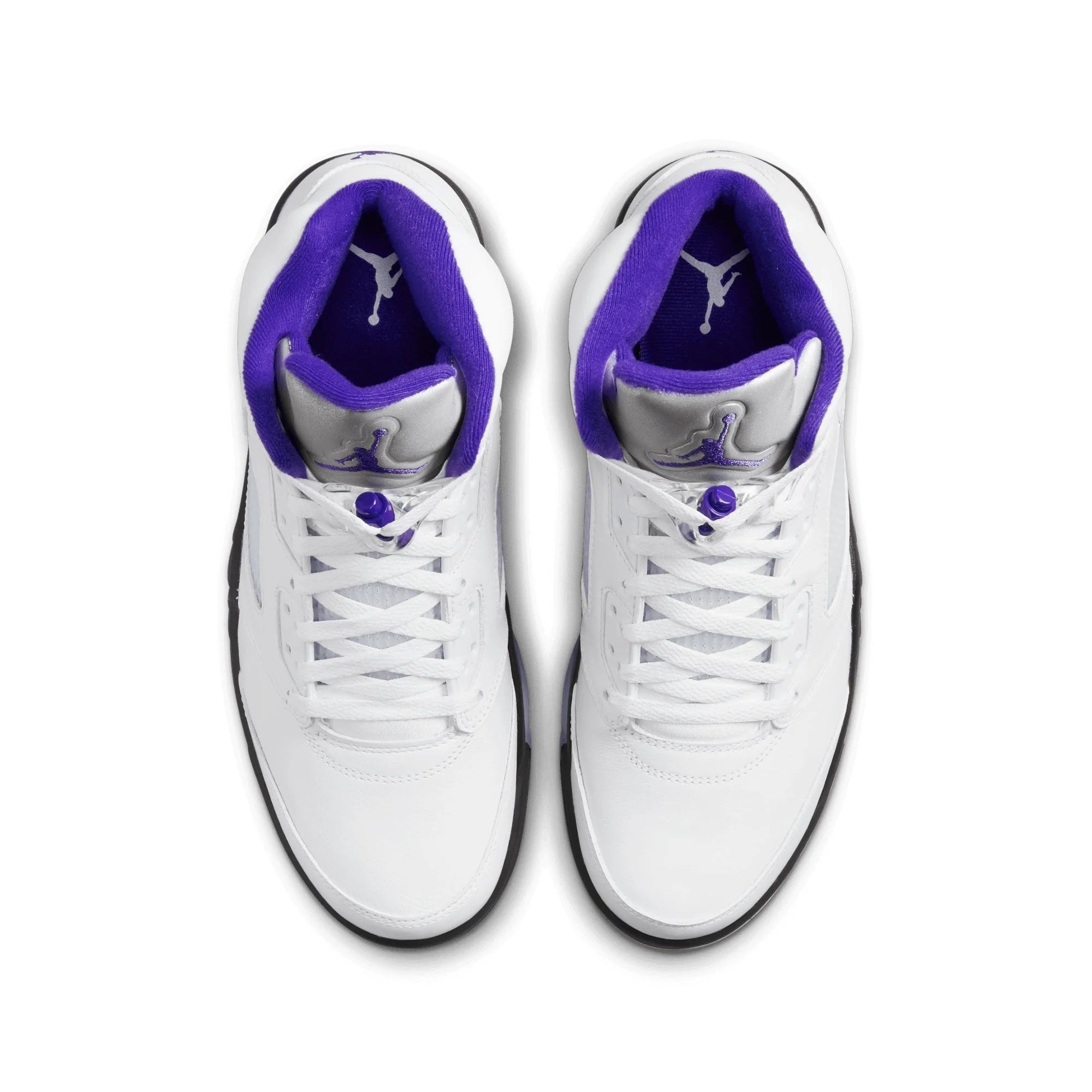 AIR JORDAN 5 RETRO WHITE/DARK CONCORD-BLACK SIZE 10