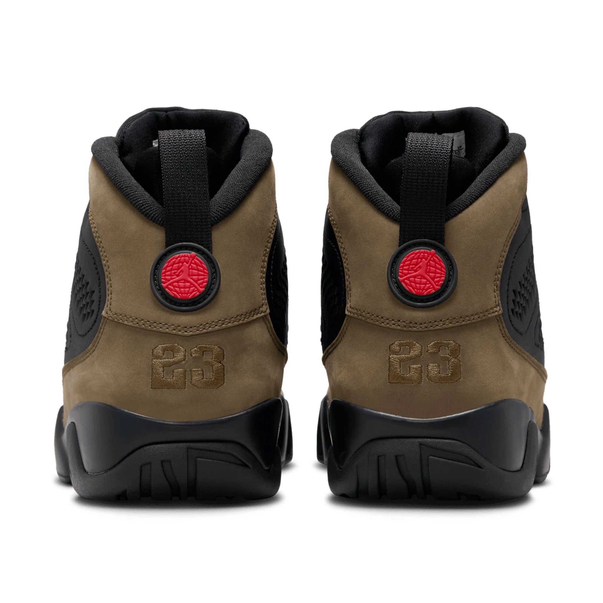 AIR JORDAN 9 RETRO BLACK/TRUE RED-LIGHT OLIVE