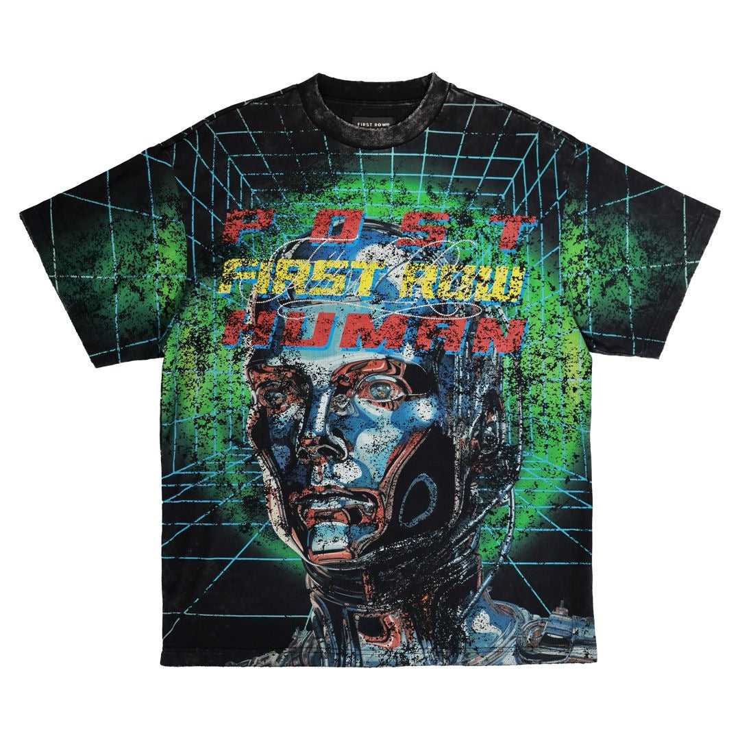 First Row "Human Matrix" Tee Black Wash