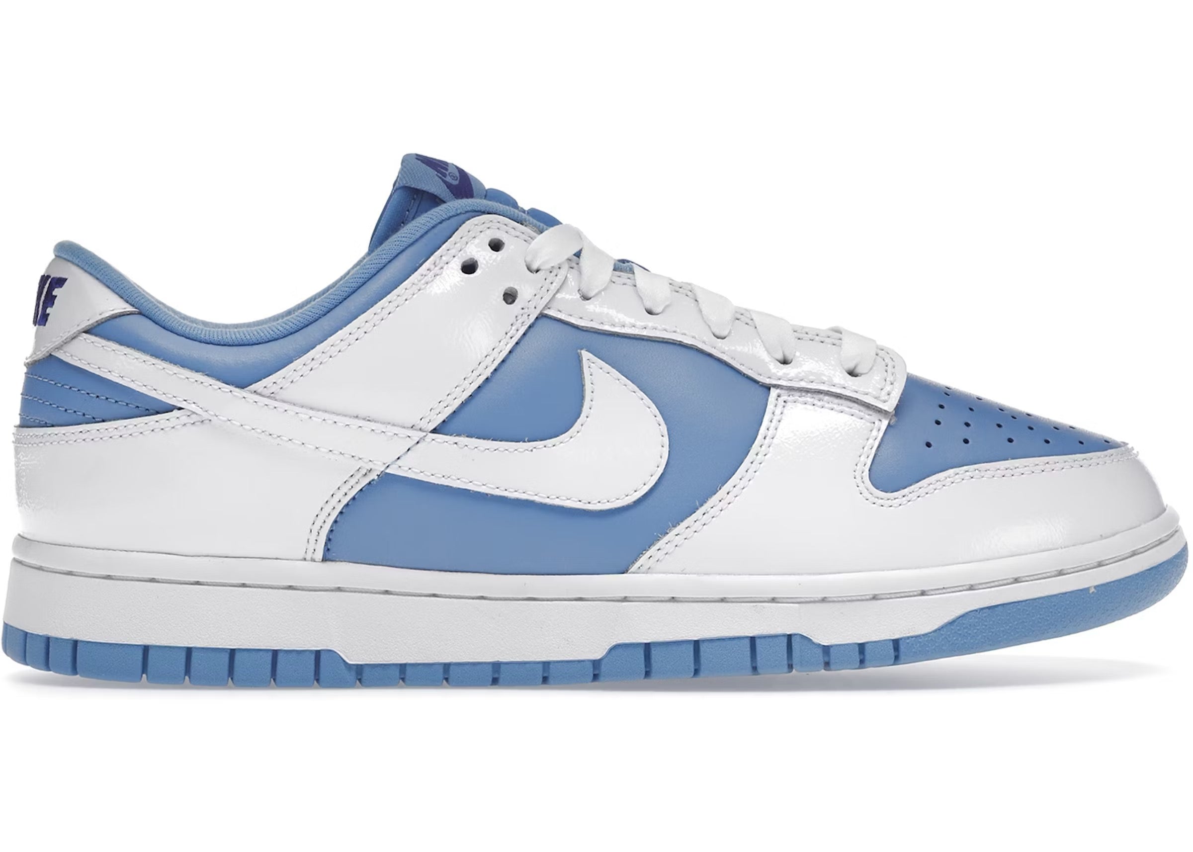 W NIKE DUNK LOW ESS WHITE/UNIVERSITY BLUE-CONCORD SIZE 11.5W