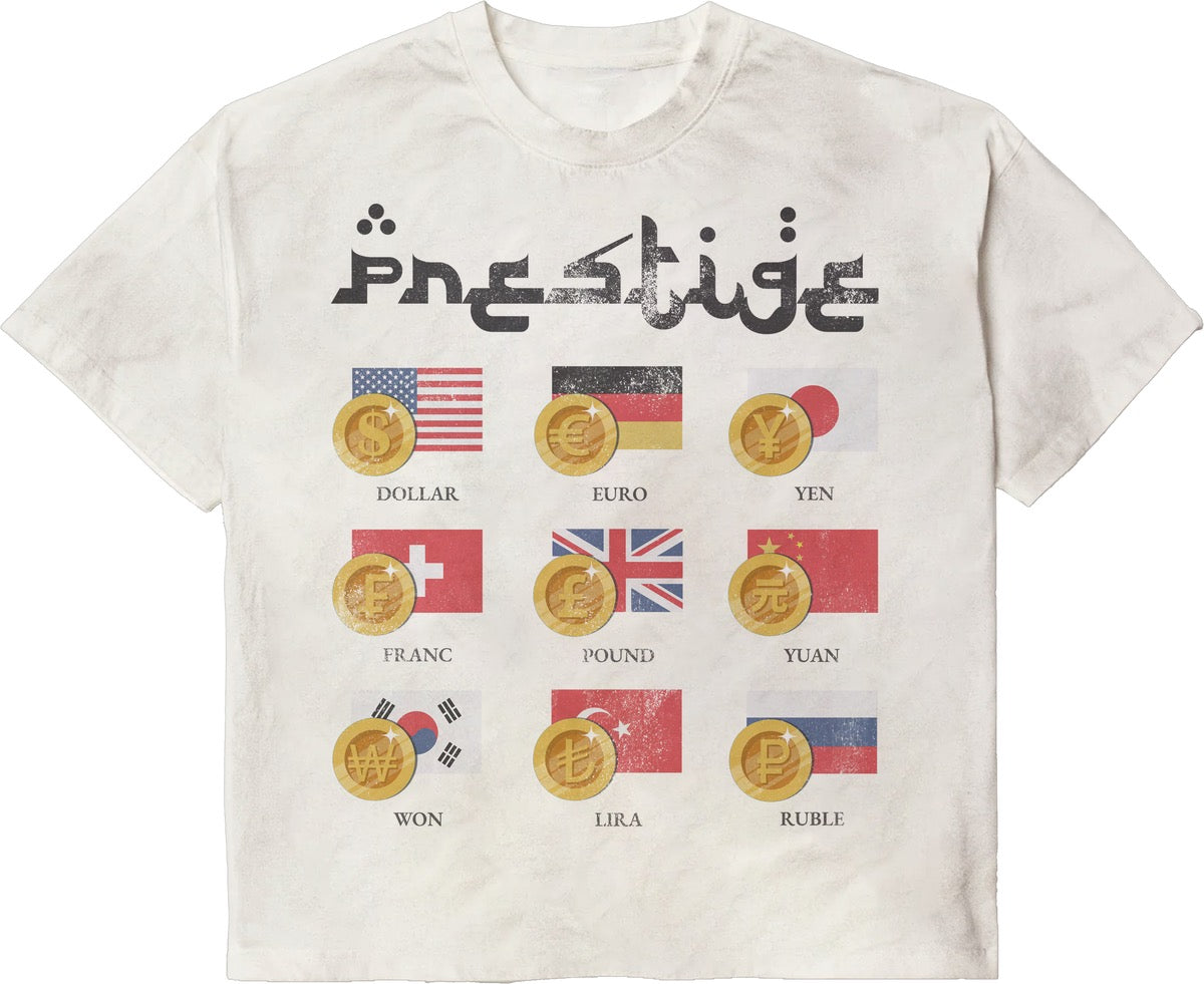 Prestige "Currency" Tee Cream Wash