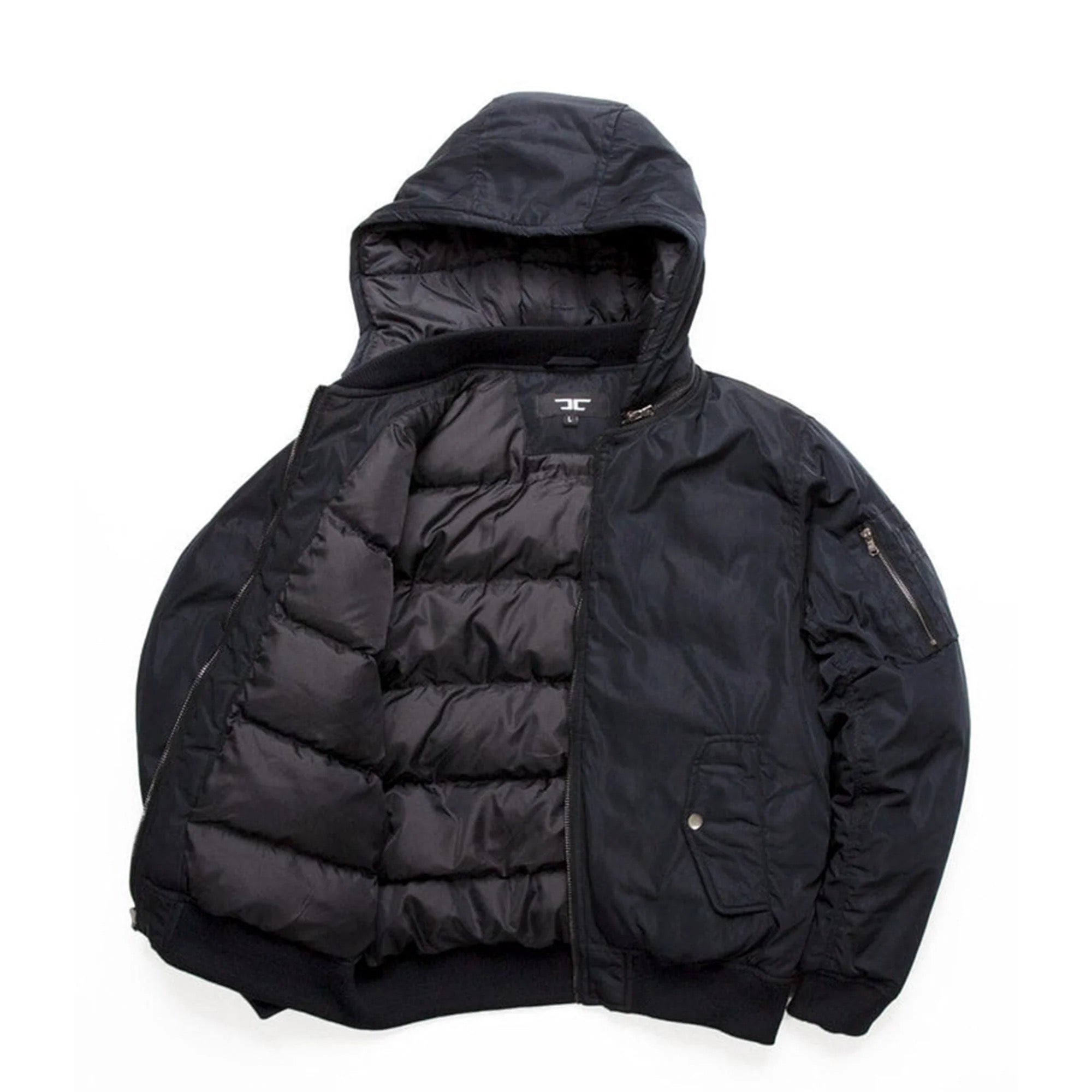 JORDAN CRAIG "SQUADRON BOMBER" HOODED JACKET BLACK