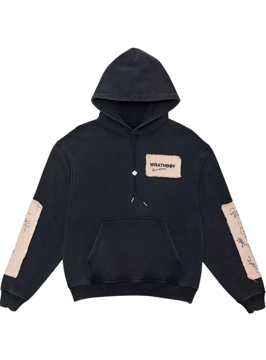 WRATH BOY "SECRET POCKET" HOODIE BLACK