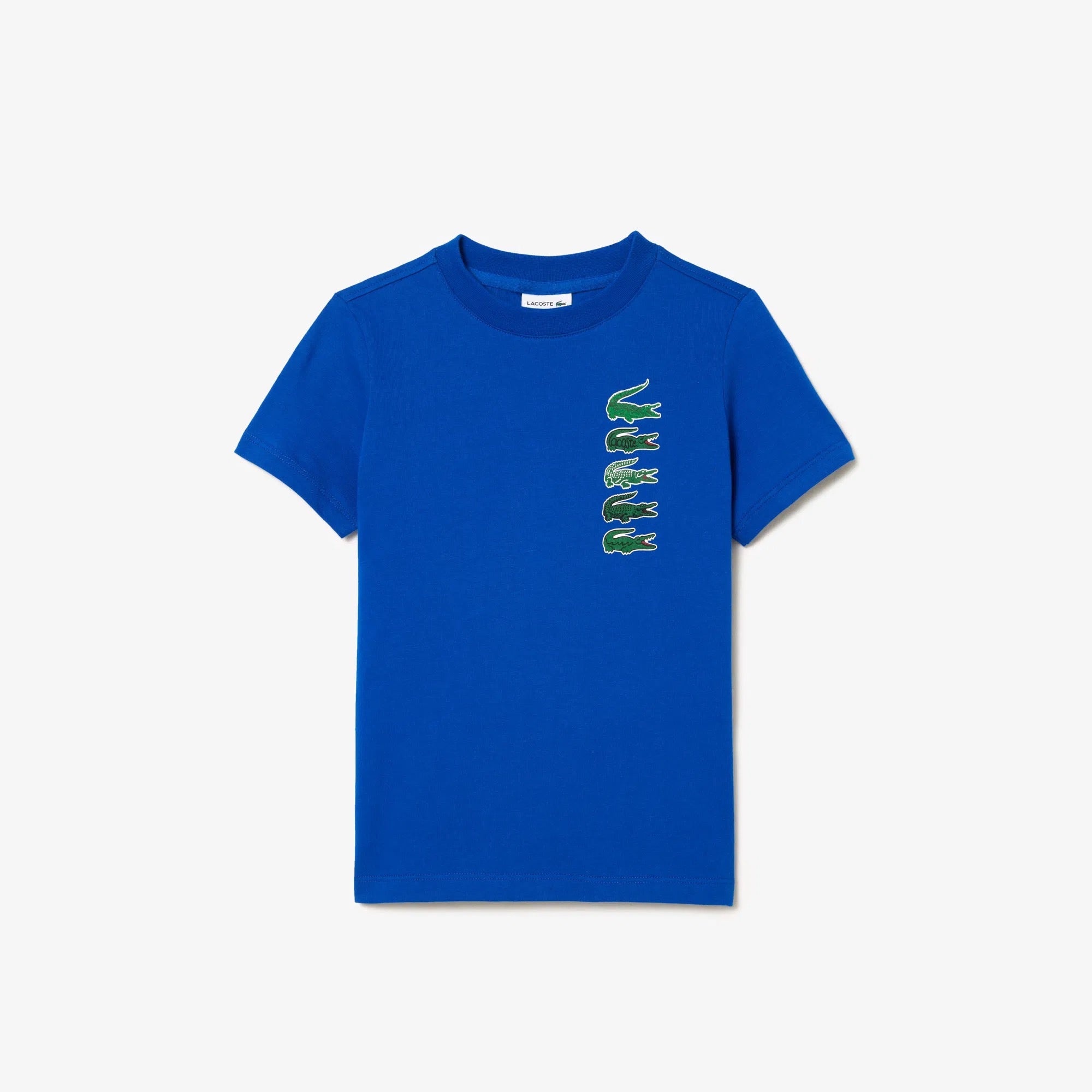 LACOSTE "SIGNATURE PRINT" TEE BLUE