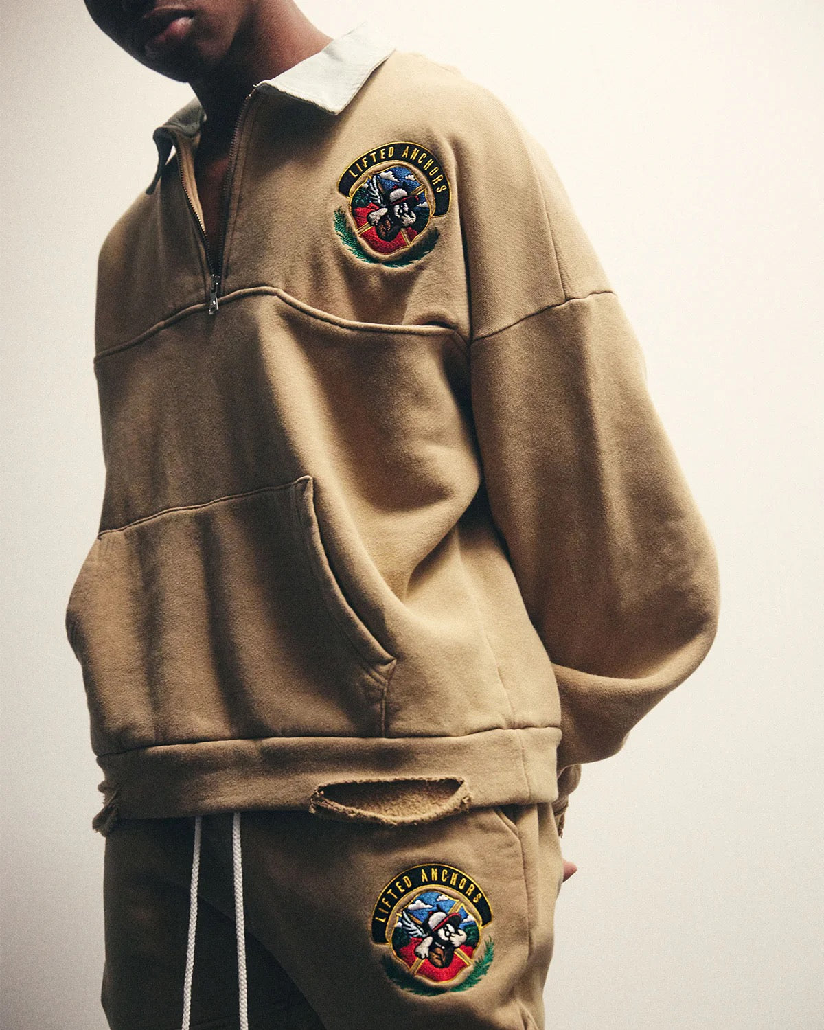 Lifted Anchors "Cornado" Pullover Vintage Khaki