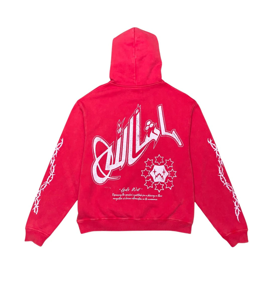 WRATH BOY "GODS WILL" HOODIE RED