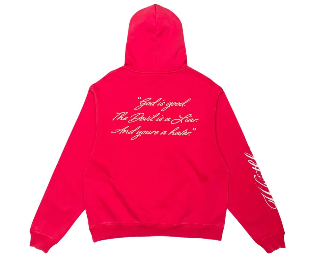 WRATH BOY "HATER GHOST" HOODIE RED