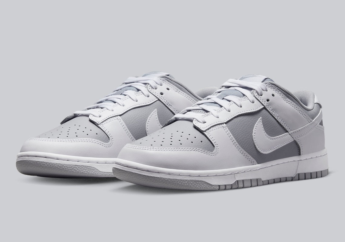 NIKE DUNK LOW RETRO WOLF GREY/WHITE-WOLF GREY SIZE 10