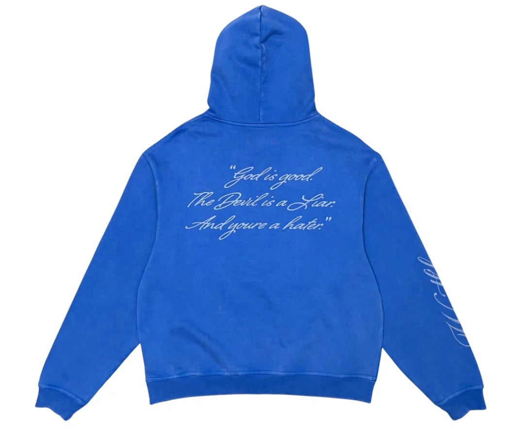 Wrath Boy "Hater Ghost" Hoodie Blue