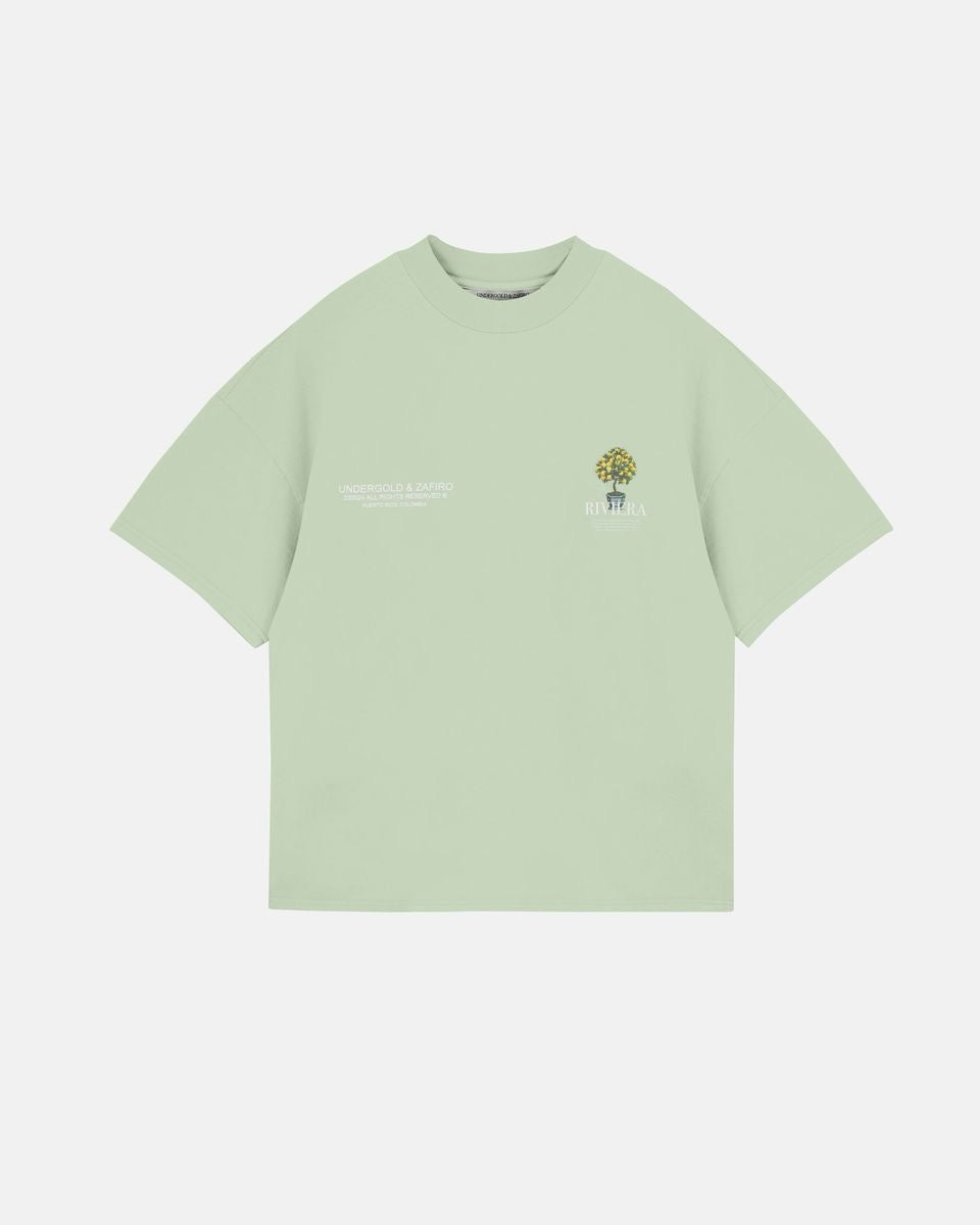 UNDERGOLD INTERNACIONAL "LEMON TREE" BOX TEE GREEN