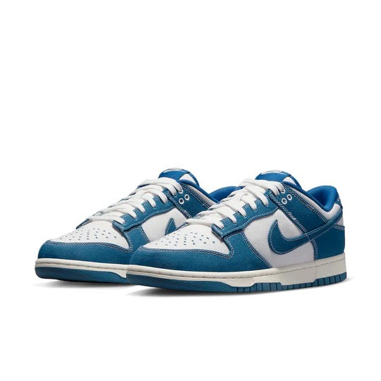 NIKE DUNK LOW RETRO SE SUMMIT WHITE/INDUSTRIAL BLUE SIZE 9.5