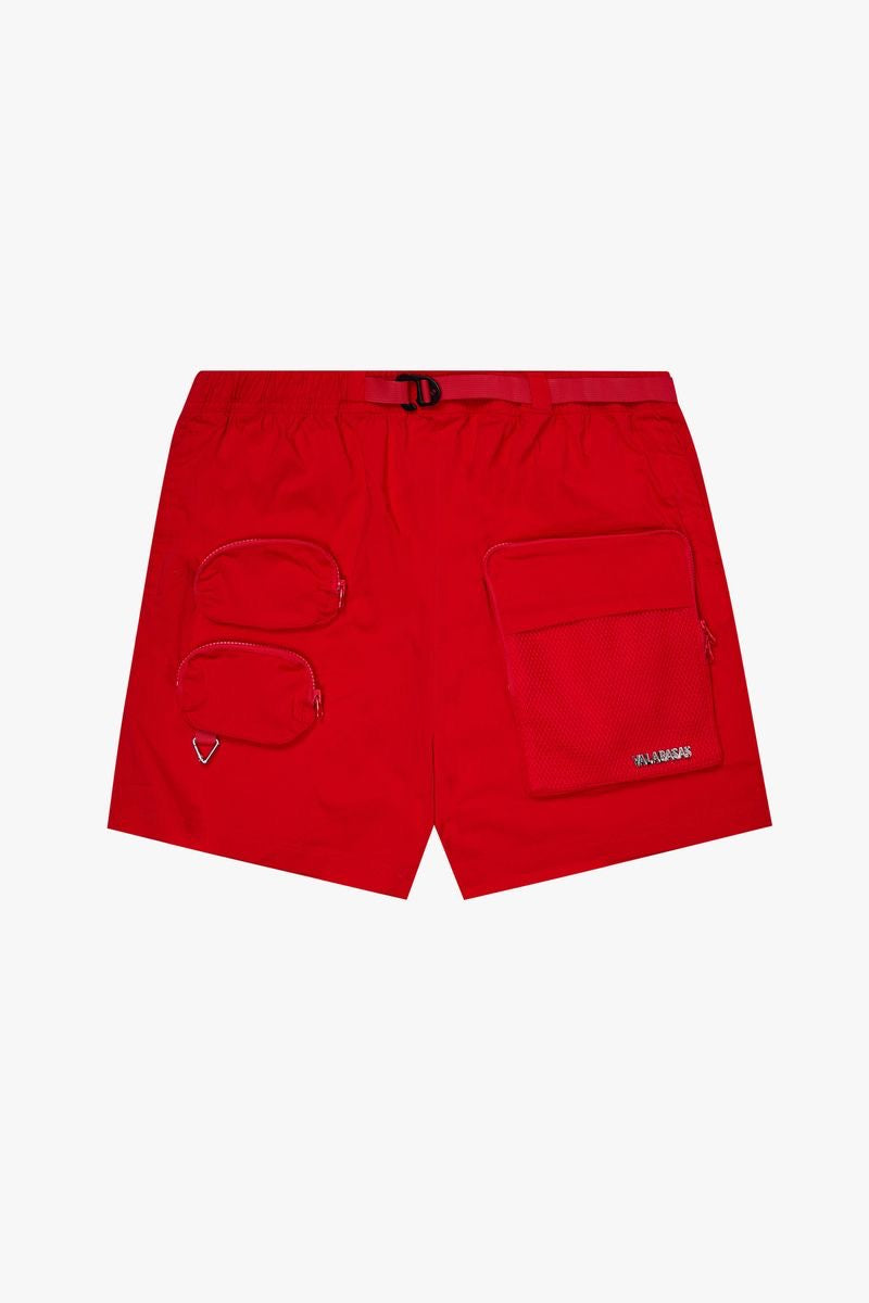 VALABASAS "CARGO COMPACT" SHORTS NYLON RED