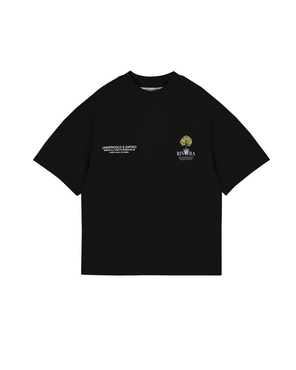 UNDERGOLD INTERNACIONAL "LEMON TREE" BOX TEE BLACK