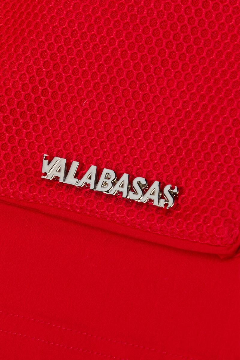 VALABASAS "CARGO COMPACT" SHORTS NYLON RED