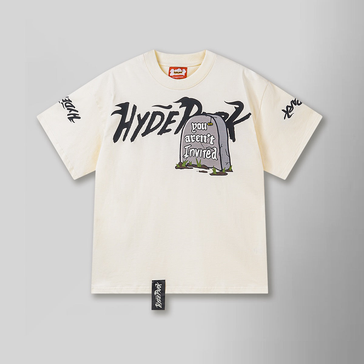 HYDE PARK "TOMBSTONED" TEE CREAM