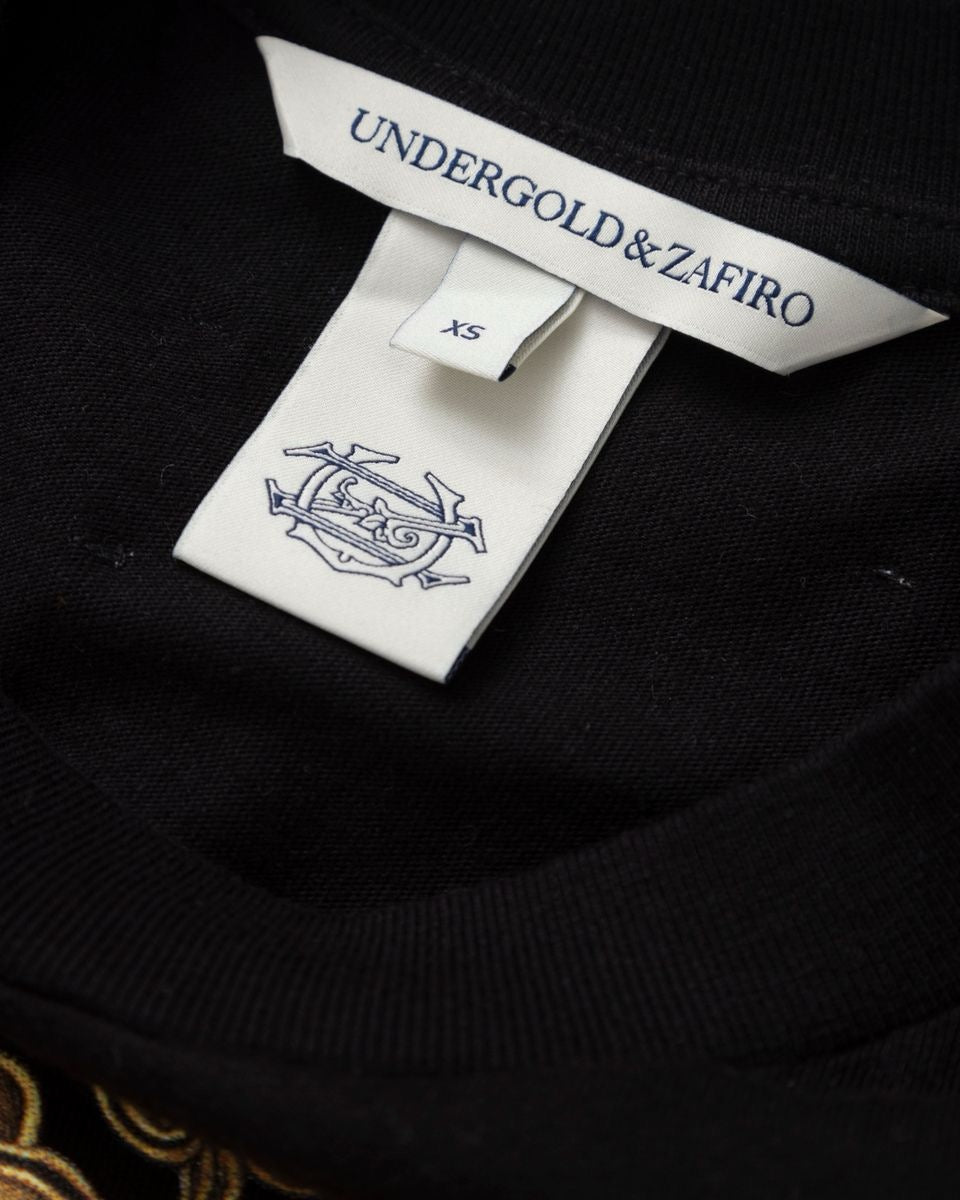 UNDERGOLD INTERNACIONAL "RIVIERA FRUIT ANGELS" BOX TEE BLACK