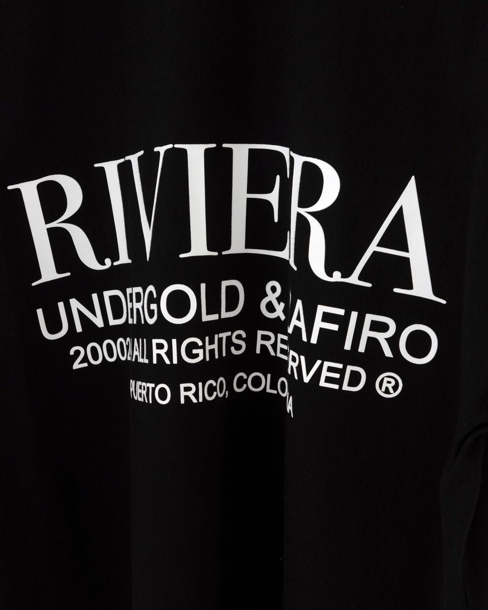 UNDERGOLD INTERNACIONAL "RIVIERA FRUIT ANGELS" BOX TEE BLACK