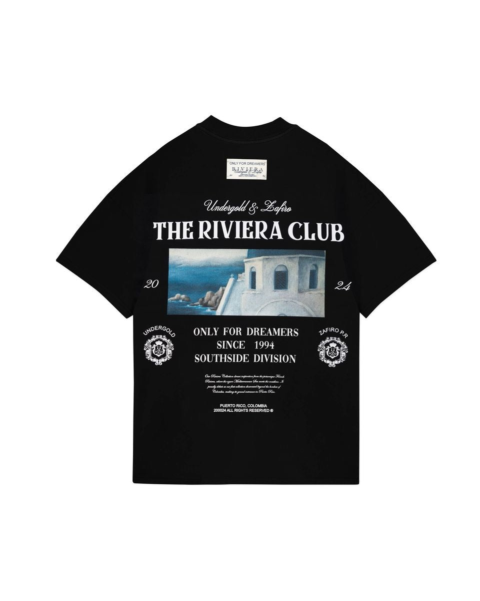 UNDERGOLD INTERNACIONAL "RIVIERA CHAPELLE" TEE BLACK