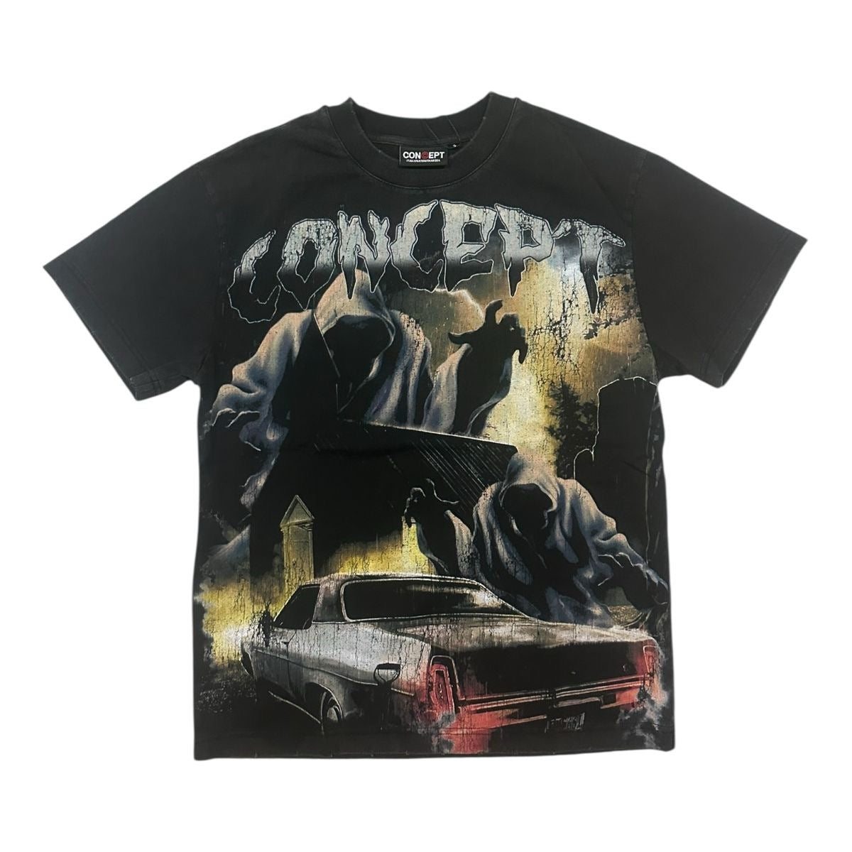 Concept "Grim" Tee Black Wash