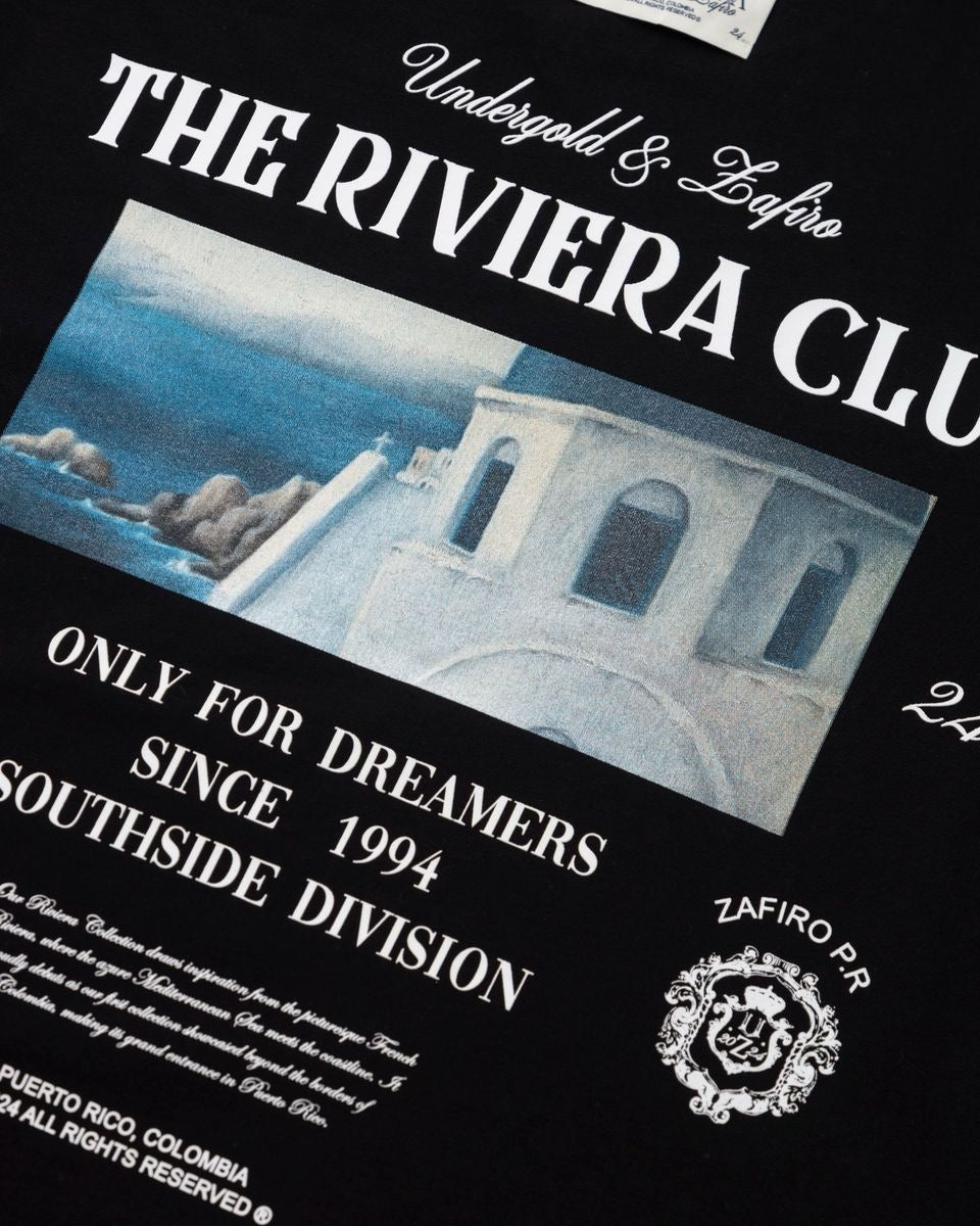 UNDERGOLD INTERNACIONAL "RIVIERA CHAPELLE" TEE BLACK