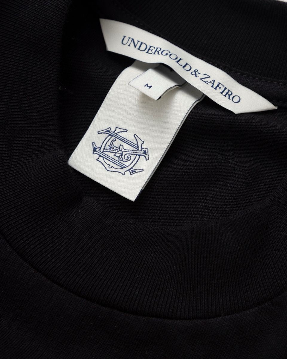 UNDERGOLD INTERNACIONAL "RIVIERA CHAPELLE" TEE BLACK