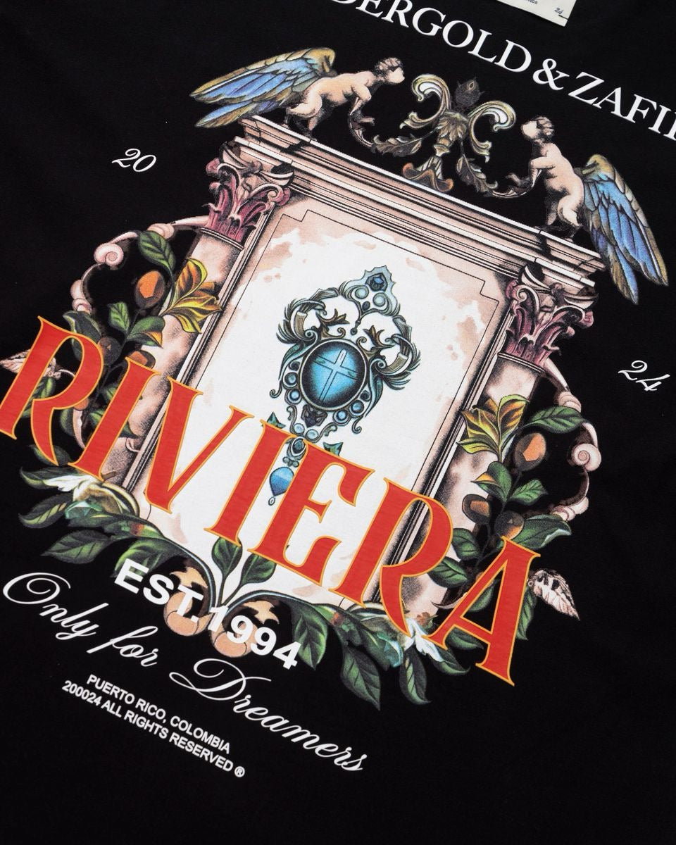 UNDERGOLD INTERNACIONAL "RIVIERA DOOR" TEE BLACK