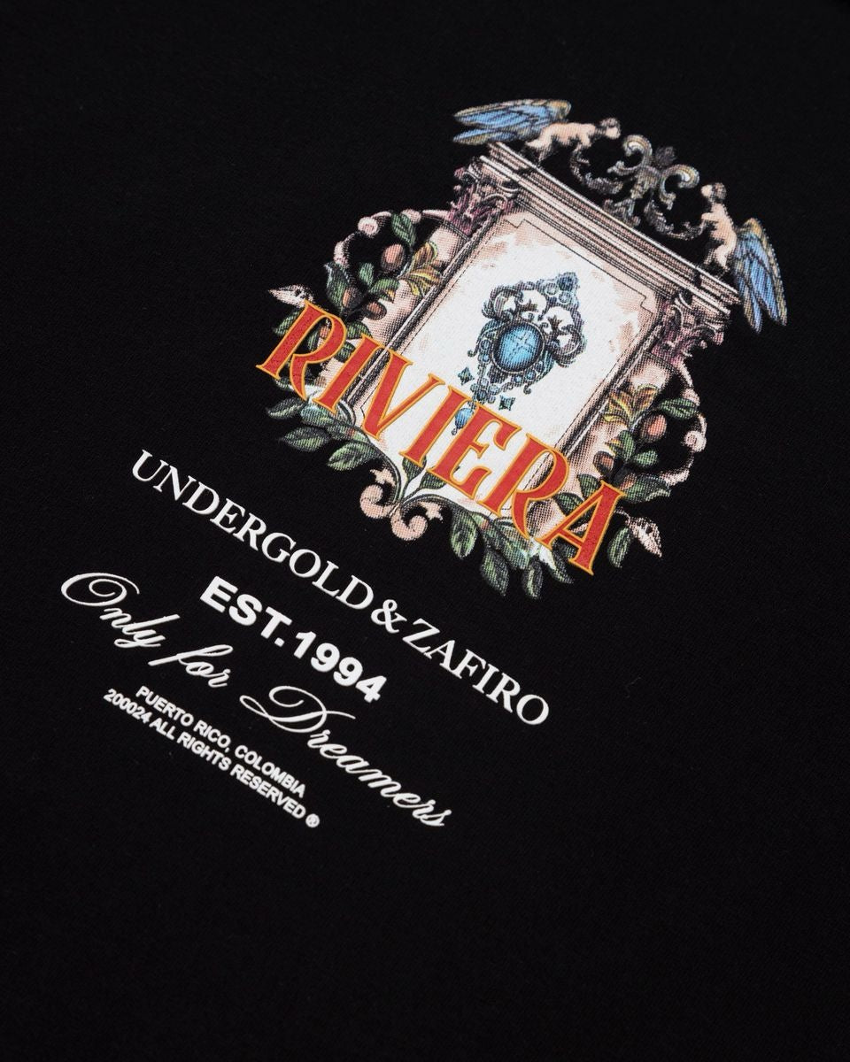 UNDERGOLD INTERNACIONAL "RIVIERA DOOR" TEE BLACK