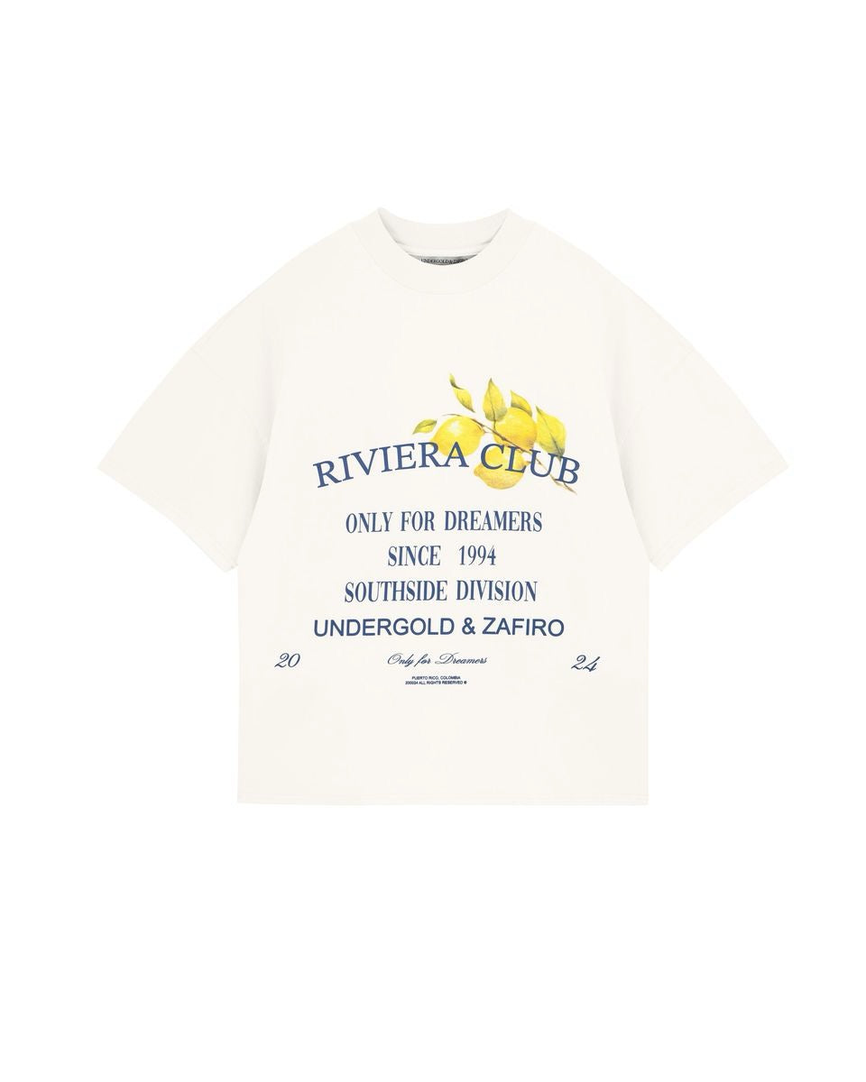 UNDERGOLD INTERNACIONAL "RIVIERA COLONIAL" BOX TEE WHITE